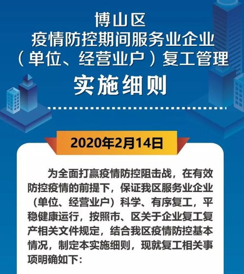 淄博博山区服务业企业复工管理实施细则
